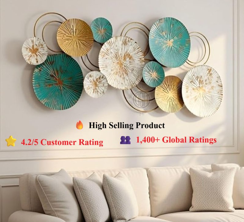 DSH Crafting Your Curiosity Metal Wall Decor Multi Color Wall Art — Roopalia रिव्यू