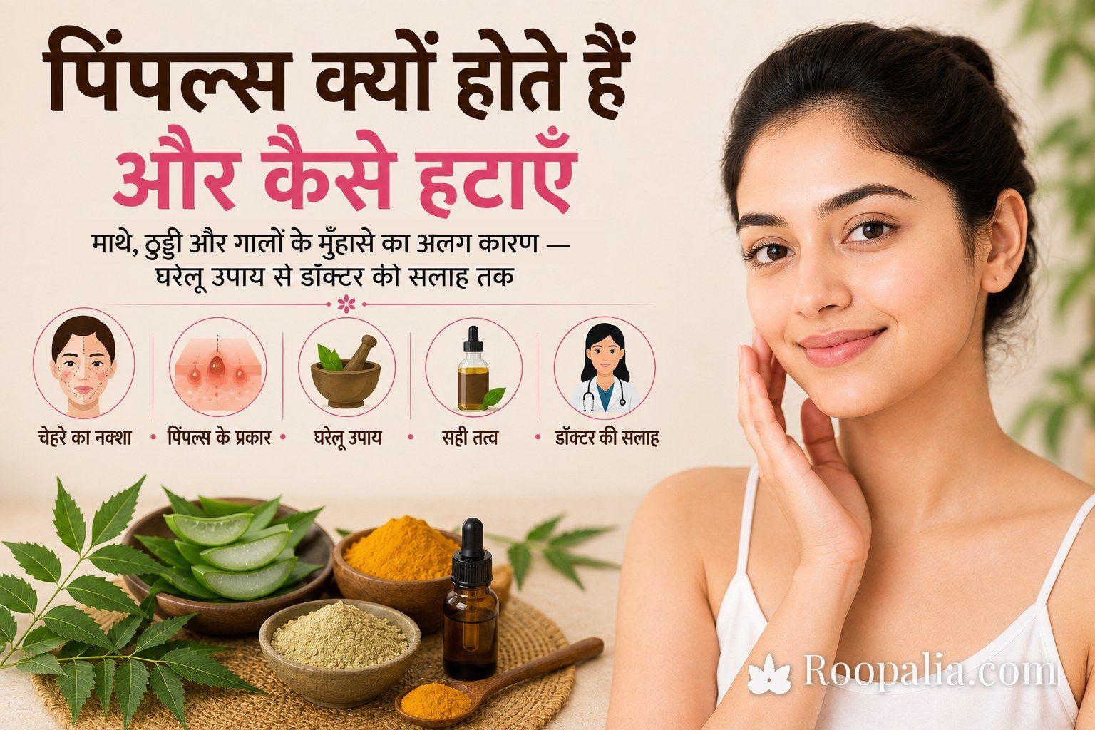 पिंपल्स क्यों होते हैं और कैसे हटाएँ — घरेलू उपाय और सही इलाज